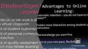 ppt on advantages and disadvantages of online education