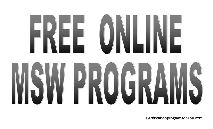 free online msw programs